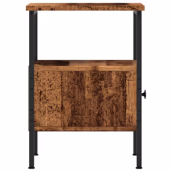 vidaXL Bedside Cabinets Nightstand Bed Table 2 pcs Old Wood Engineered Wood - 2 pcs - Additional view 6