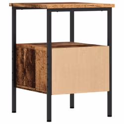 vidaXL Bedside Cabinets Nightstand Bed Table 2 pcs Old Wood Engineered Wood - 2 pcs - Additional view 7