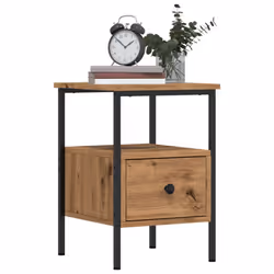 vidaXL Bedside Cabinets Nightstand Bed Table 2 pcs Artisan Oak Engineered Wood - 2 pcs - Additional view 2
