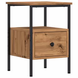 vidaXL Bedside Cabinets Nightstand Bed Table 2 pcs Artisan Oak Engineered Wood - 2 pcs - Additional view 5