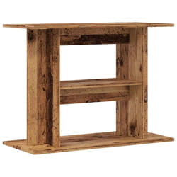 vidaXL Aquarium Stand Fish Tank Stand Cabinet Aquarium Base Engineered Wood - old wood, 80 x 35 x 60 cm