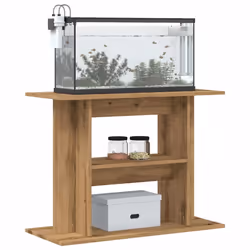 vidaXL Aquarium Stand Fish Tank Stand Cabinet Aquarium Base Engineered Wood - artisan oak, 80 x 35 x 60 cm