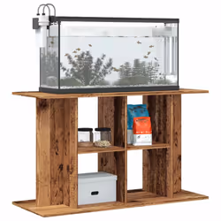 vidaXL Aquarium Stand Fish Tank Stand Cabinet Aquarium Base Engineered Wood - old wood, 100 x 40 x 60 cm