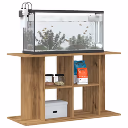 vidaXL Aquarium Stand Fish Tank Stand Cabinet Aquarium Base Engineered Wood - artisan oak, 100 x 40 x 60 cm - Additional view 2