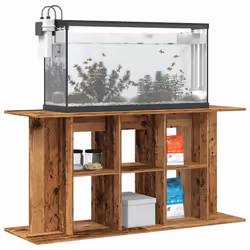 vidaXL Aquarium Stand Fish Tank Stand Cabinet Aquarium Base Engineered Wood - old wood