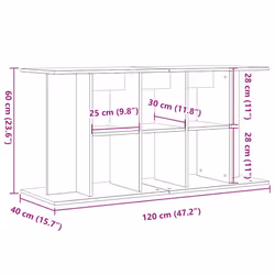 vidaXL Aquarium Stand Fish Tank Stand Cabinet Aquarium Base Engineered Wood - old wood - Additional view 8