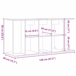 vidaXL Aquarium Stand Fish Tank Stand Cabinet Aquarium Base Engineered Wood - artisan oak - Additional view 8