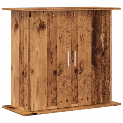 vidaXL Aquarium Stand Fish Tank Stand Aquarium Cabinet Old Wood Engineered Wood - old wood, 81 x 36 x 73 cm