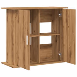 vidaXL Aquarium Stand Fish Tank Stand Aquarium Cabinet Old Wood Engineered Wood - artisan oak, 81 x 36 x 73 cm - Additional view 6