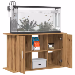 vidaXL Aquarium Stand Fish Tank Stand Aquarium Cabinet Old Wood Engineered Wood - artisan oak