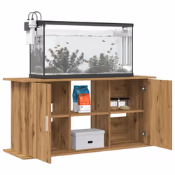 vidaXL Aquarium Stand Fish Tank Stand Aquarium Cabinet Old Wood Engineered Wood - artisan oak, 121 x 41 x 58 cm