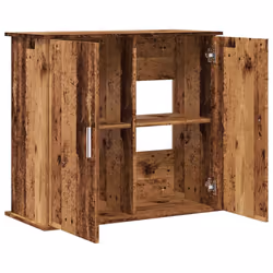 vidaXL Aquarium Stand Artisan Oak 81x36x73 cm Engineered Wood - old wood, 81 x 36 x 73 cm - Additional view 6
