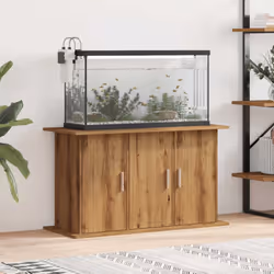 vidaXL Aquarium Stand Artisan Oak 81x36x73 cm Engineered Wood - artisan oak, 101 x 41 x 58 cm