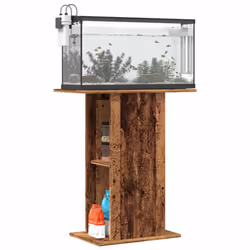 vidaXL Aquarium Stand Fish Tank Stand Aquarium Cabinet Old Wood Engineered Wood - old wood, 36 x 60.5 x 72.5 cm