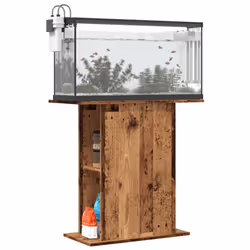 vidaXL Aquarium Stand Fish Tank Stand Aquarium Cabinet Old Wood Engineered Wood - old wood, 36 x 75 x 72.5 cm