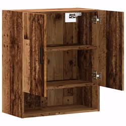 vidaXL Wall Cabinet Old Wood 60x31x70 cm Engineered Wood wall mounted cabinet - old wood - Additional view 6