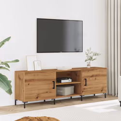 vidaXL TV Cabinet Old Wood 150x30x50 cm Engineered Wood TV stand media cabinet - artisan oak