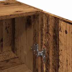 vidaXL Wall Mounted Cabinet Hanging Storage Cabinet Old Wood Engineered Wood - old wood - Additional view 8