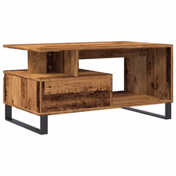 vidaXL Coffee Table Hallway End Table Side Table Artisan Oak Engineered Wood - old wood - Additional view 5