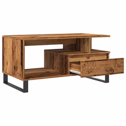 vidaXL Coffee Table Hallway End Table Side Table Artisan Oak Engineered Wood - old wood - Additional view 6