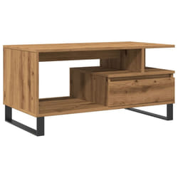 vidaXL Coffee Table Hallway End Table Side Table Artisan Oak Engineered Wood - artisan oak