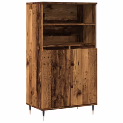 vidaXL Highboard Sideboard Side Cabinet Cupboard Artisian Oak Engineered Wood - old wood