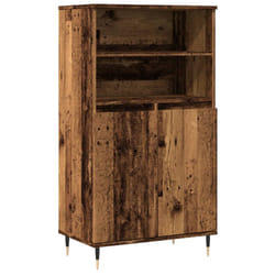 vidaXL Highboard Sideboard Side Cabinet Cupboard Artisian Oak Engineered Wood - old wood
