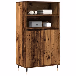 vidaXL Highboard Sideboard Side Cabinet Cupboard Artisian Oak Engineered Wood - old wood