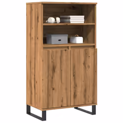 vidaXL Highboard Sideboard Side Cabinet Cupboard Artisan Oak Engineered Wood