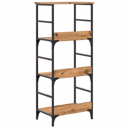 vidaXL Book Cabinet Bookcase Storage Bookshelf Artisan Oak Engineered Wood - Additional view 5