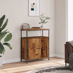 vidaXL Sideboard Cupboard Side Cabinet Highboard Old Wood Engineered Wood - old wood