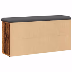 vidaXL Shoe Bench Entryway Storage Bench Hallway Shoe Rack Engineered Wood - old wood - Additional view 5