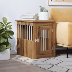 vidaXL Dog Crate Furniture Pet Doghouse Dog Kennel Dog Cage Engineered Wood - artisan oak, 45 x 62 x 59 cm - Additional view 2