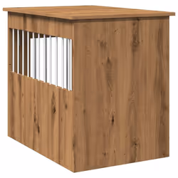 vidaXL Dog Crate Furniture Pet Doghouse Dog Kennel Dog Cage Engineered Wood - artisan oak, 55 x 80 x 68 cm - Additional view 6
