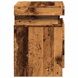 vidaXL Bedside Cabinets with LED Bed Table 2 pcs Artisian Oak Engineered Wood - old wood, 1 pcs - Additional view 6
