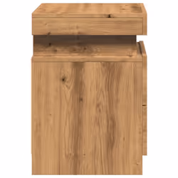 vidaXL Bedside Cabinets with LED Bed Table 2 pcs Artisian Oak Engineered Wood - artisian oak, 1 pcs - Additional view 6