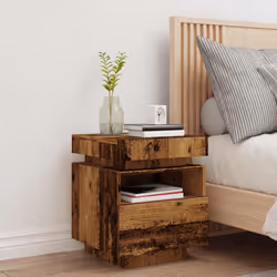 VidaXL 857658 nightstand/bedside table Wood - Additional view 4