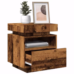 VidaXL 857659 nightstand/bedside table Wood - Additional view 4