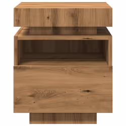 vidaXL Bedside Cabinets with LED Lights Nightstand Bed Table Side Cabinet - artisan oak, 1 pcs - Additional view 5