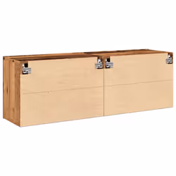 vidaXL TV Cabinets Wall-mounted TV Stand Floating Wall TV Unit 2 pcs Old Wood - Additional view 7