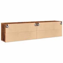 vidaXL TV Cabinets Wall-mounted TV Stand Floating TV Wall Unit 2 pcs Old Wood - Additional view 6