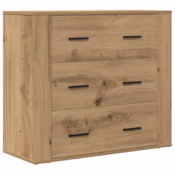 vidaXL Sideboard Storage Cupboard Cabinet Buffet Highboard Engineered Wood - artisan oak