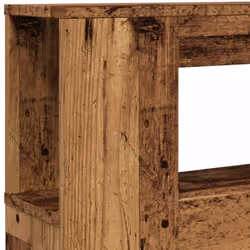 vidaXL LED Headboard Bed Header Bedroom Storage Bed Headboard Engineered Wood - old wood, 160 x 18.5 x 103.5 cm - Additional view 8