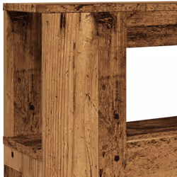 vidaXL LED Headboard Bed Header Bedroom Storage Bed Headboard Engineered Wood - old wood - Additional view 8