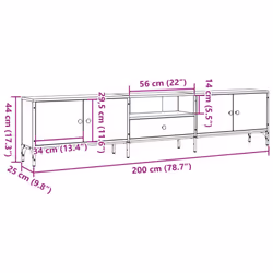 vidaXL TV Cabinet with Drawer TV Unit Media Cabinet TV Stand Engineered Wood - artisan oak