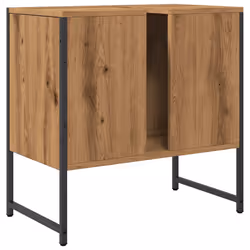 vidaXL Bathroom Sink Cabinet Vanity Unit Storage Cupboard Engineered Wood - artisan oak, 60 x 33 x 60 cm - Additional view 6