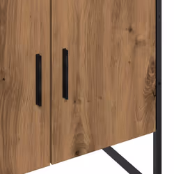 vidaXL Bathroom Sink Cabinet Vanity Unit Storage Cupboard Engineered Wood - artisan oak, 60 x 33 x 60 cm - Additional view 8