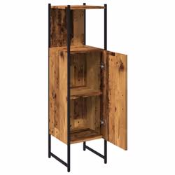 vidaXL Bathroom Cabinet Sink Cupboard Vanity Unit Old Wood Engineered Wood - Additional view 6