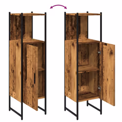 vidaXL Bathroom Cabinet Sink Cupboard Vanity Unit Old Wood Engineered Wood - Additional view 7