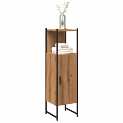 vidaXL Bathroom Cabinet Sink Cupboard Vanity Unit Atrisan Oak Engineered Wood